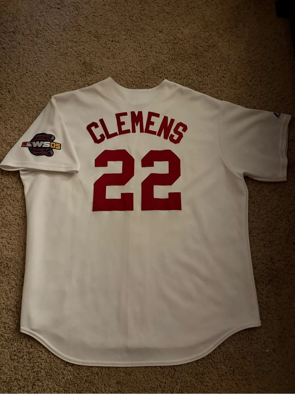 Houston Astros Roger Clemens 2005 World Series Vintage Jersey Men’s 2XL